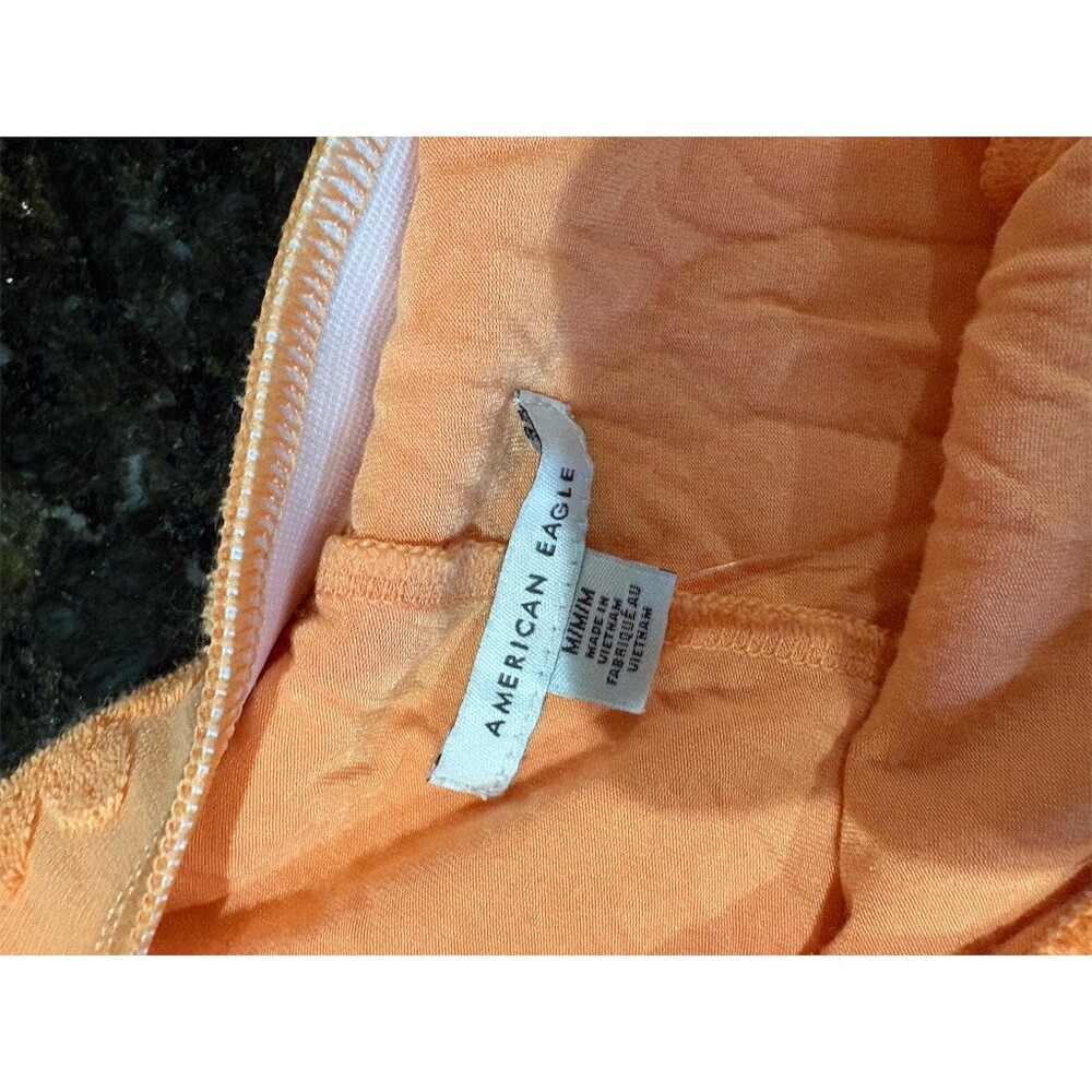 American Eagle Outfitters Skort Womens M Orange Floral Pull-On Mini Skort - Picture 5 of 7